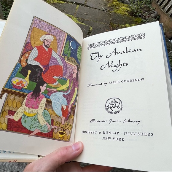 Vintage Arabian Nights Hardcover Book 1946 1st Edition Junior Library - Picture 2 of 16